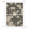 seria Black & White - Czarny & Biały, geometyczne czarno-białe wzory, cyfry, litery*  Mulberry Decoupage Paper FPA2020 Black & White Series - Black & White, geometric black and white patterns, numbers, letters* Papel para decoupage Mulberr